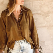 Elena Shirt - Women - SS Simple Saloo - S050 Antique Bronze - n°74 E - Shop - 7400000136465