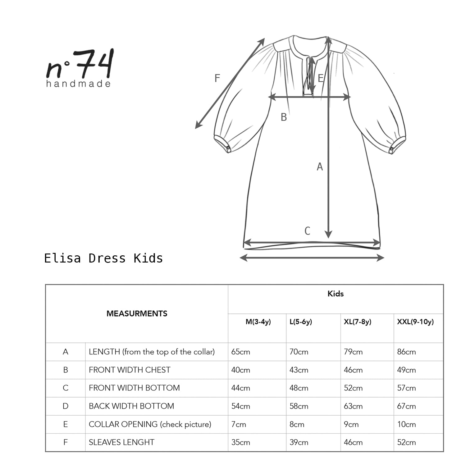 Elisa Dress - Kids - CO Cotton Corduroy - S045 Stone Grey - n°74 E - Shop - 7400000137575