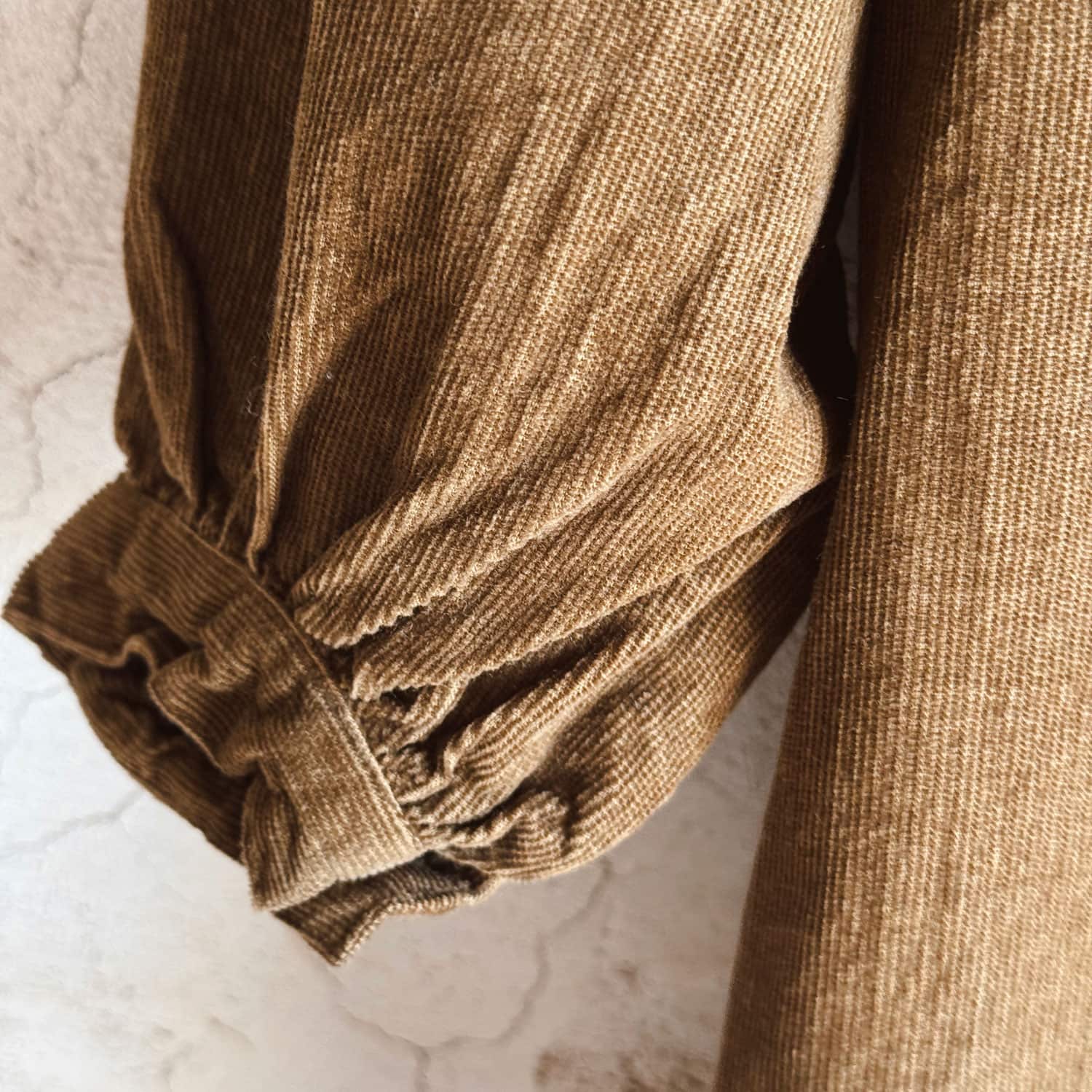 Elisa Dress - Kids - CO Cotton Corduroy - S057 Coffee Bronze - n°74 E - Shop - 7400000137579