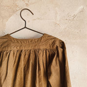 Elisa Dress - Kids - CO Cotton Corduroy - S057 Coffee Bronze - n°74 E - Shop - 7400000137579