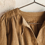 Elisa Dress - Kids - CO Cotton Corduroy - S057 Coffee Bronze - n°74 E - Shop - 7400000137579