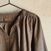 Elisa Dress  - Kids - CO Cotton Corduroy - S045 Stone Grey