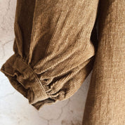 Elisa Dress  - Kids - CO Cotton Corduroy - S057 Coffee Bronze