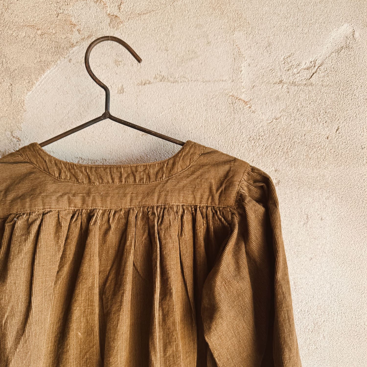 Elisa Dress  - Kids - CO Cotton Corduroy - S057 Coffee Bronze