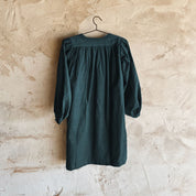 Elisa Dress  - Kids - CO Cotton Corduroy - S059 Dark Teal