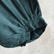 Elisa Dress  - Kids - CO Cotton Corduroy - S059 Dark Teal