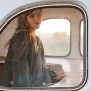 Elisa Dress  - Kids - CO Cotton Corduroy - S059 Dark Teal