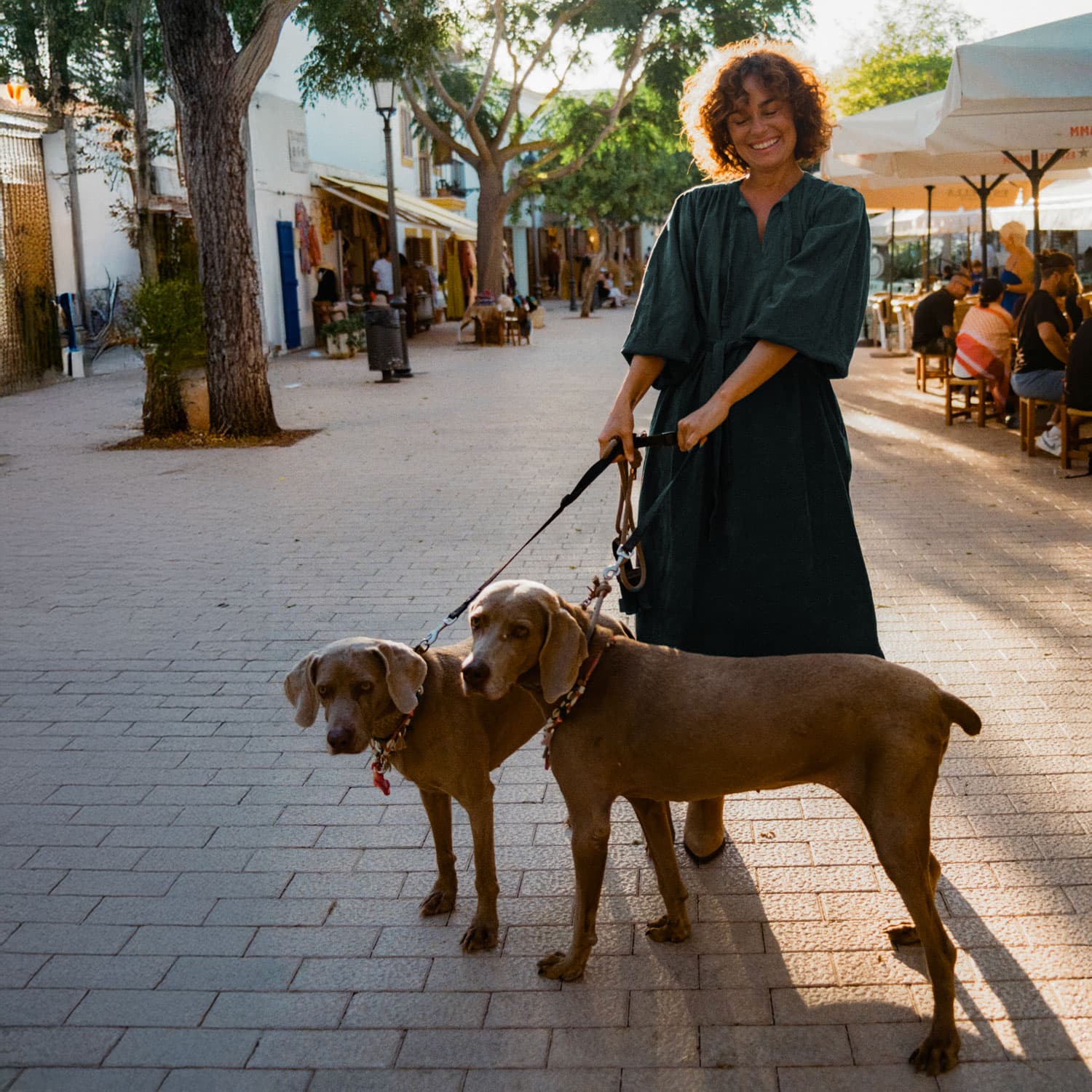 Elisa Dress - Women - CO Cotton Corduroy - S059 Dark Teal - n°74 E - Shop - 7400000137562