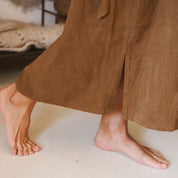 Elisa Dress - Women - CO Cotton Corduroy - S057 Coffee Bronze