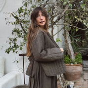 Elisa Jacket - Women - CO Cotton Corduroy - S045 Stone Grey - n°74 E - Shop - 7400000137524