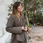 Elisa Jacket - Women  - CO Cotton Corduroy - S045 Stone Grey