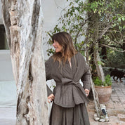 Elisa Jacket - Women  - CO Cotton Corduroy - S045 Stone Grey