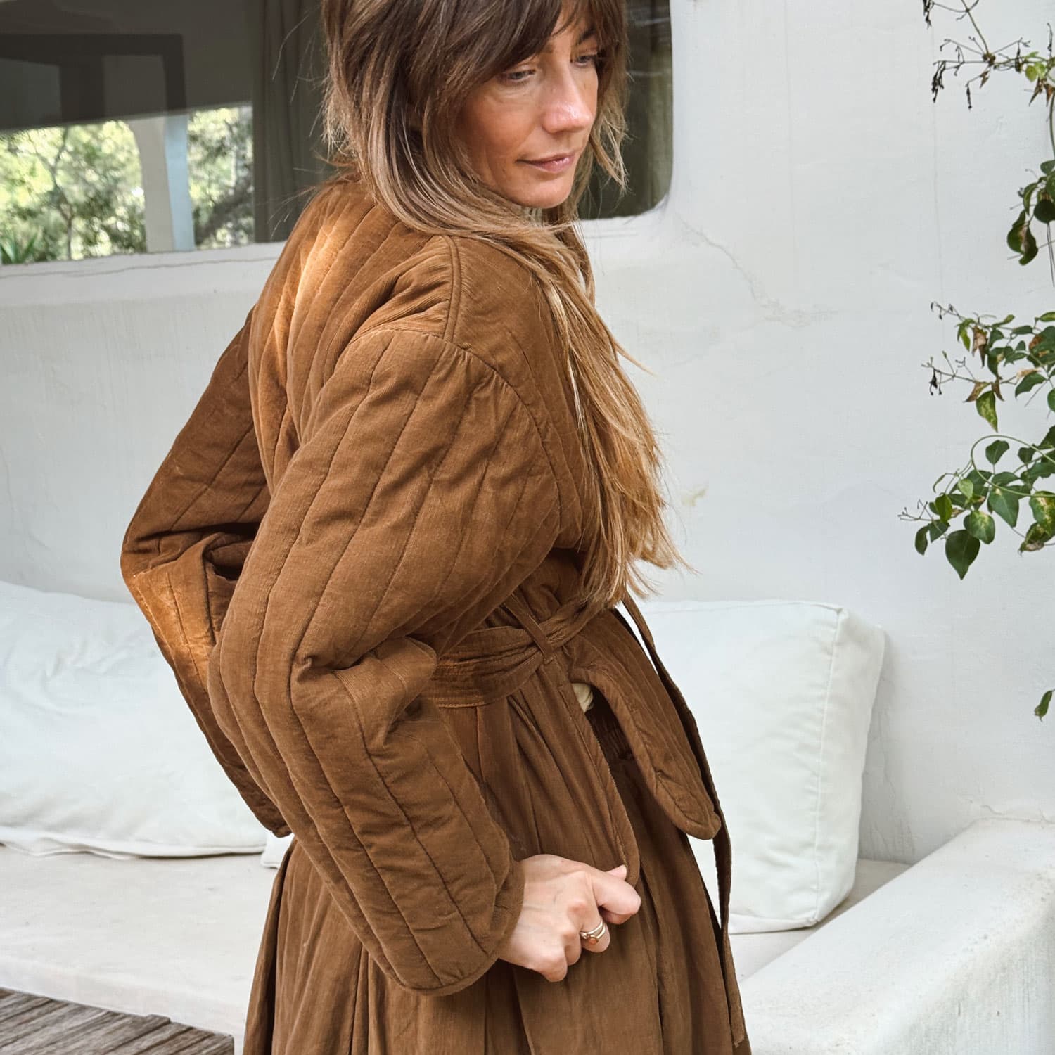 Elisa Jacket - Women  - CO Cotton Corduroy - S057 Coffee Bronze