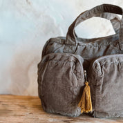 Elisa Mini Bag - CO Cotton Corduroy - S045 Stone Grey