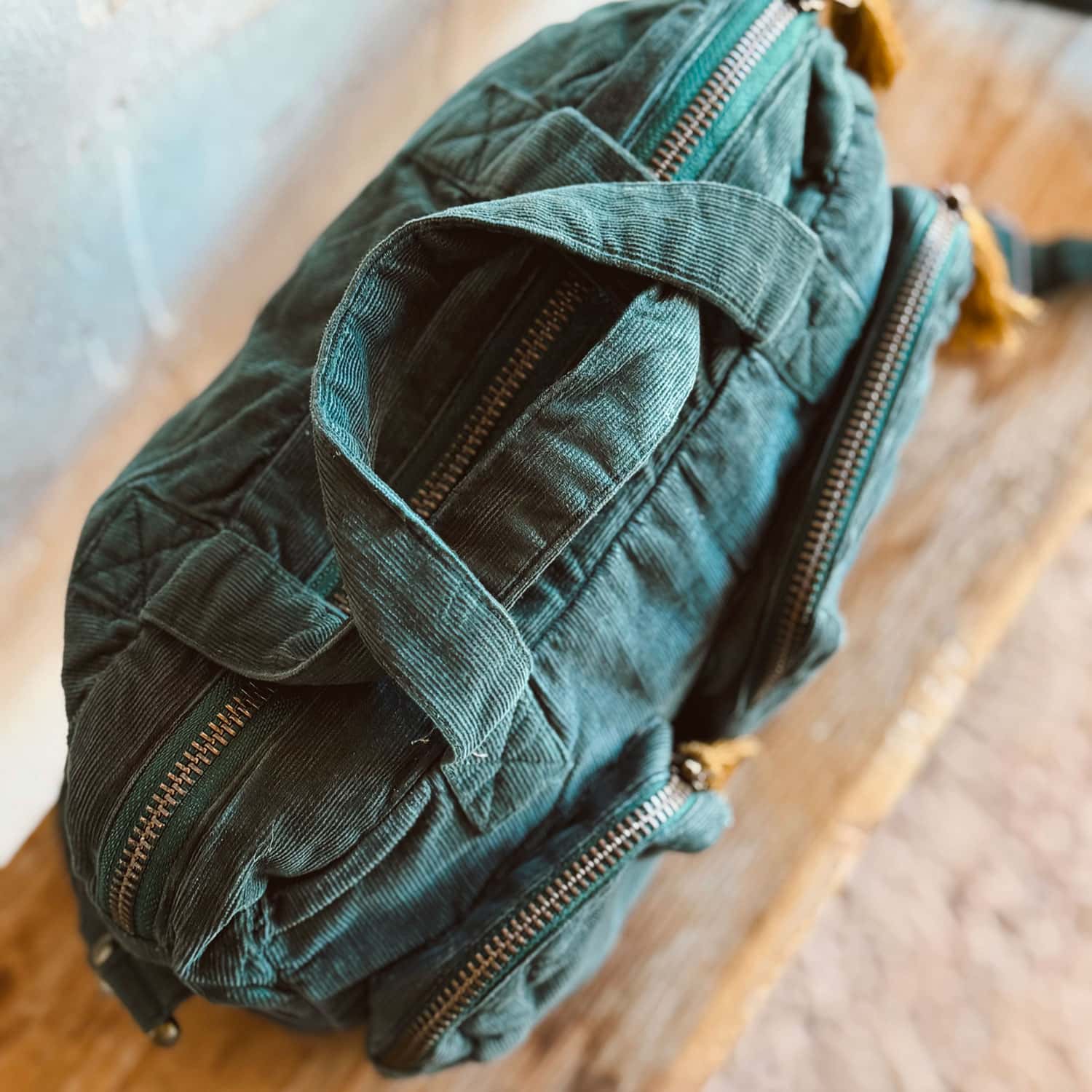 Elisa Mini Bag - CO Cotton Corduroy - S059 Dark Teal