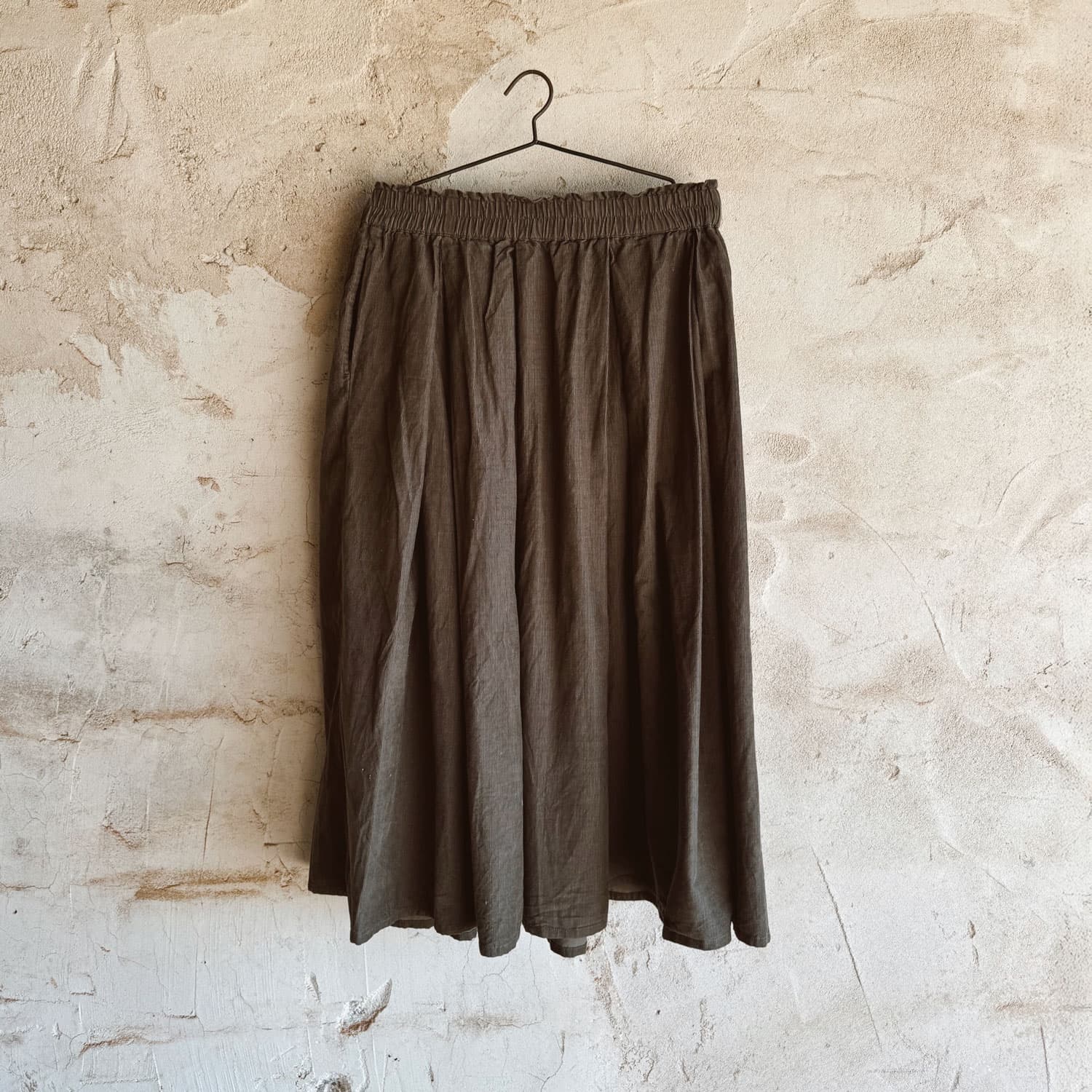 Elisa Skirt - Women - CO Cotton Corduroy - S045 Stone Grey - n°74 E - Shop - 7400000137536