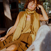 Elisa Skirt - Women - CO Cotton Corduroy - S057 Coffee Bronze - n°74 E - Shop - 7400000137538