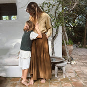 Elisa Skirt - Women - CO Cotton Corduroy - S057 Coffee Bronze