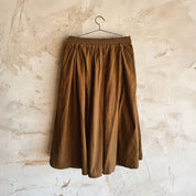 Elisa Skirt - Women - CO Cotton Corduroy - S057 Coffee Bronze