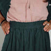 Elisa Skirt - Women - CO Cotton Corduroy - S059 Dark Teal