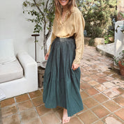 Elisa Skirt - Women - CO Cotton Corduroy - S059 Dark Teal