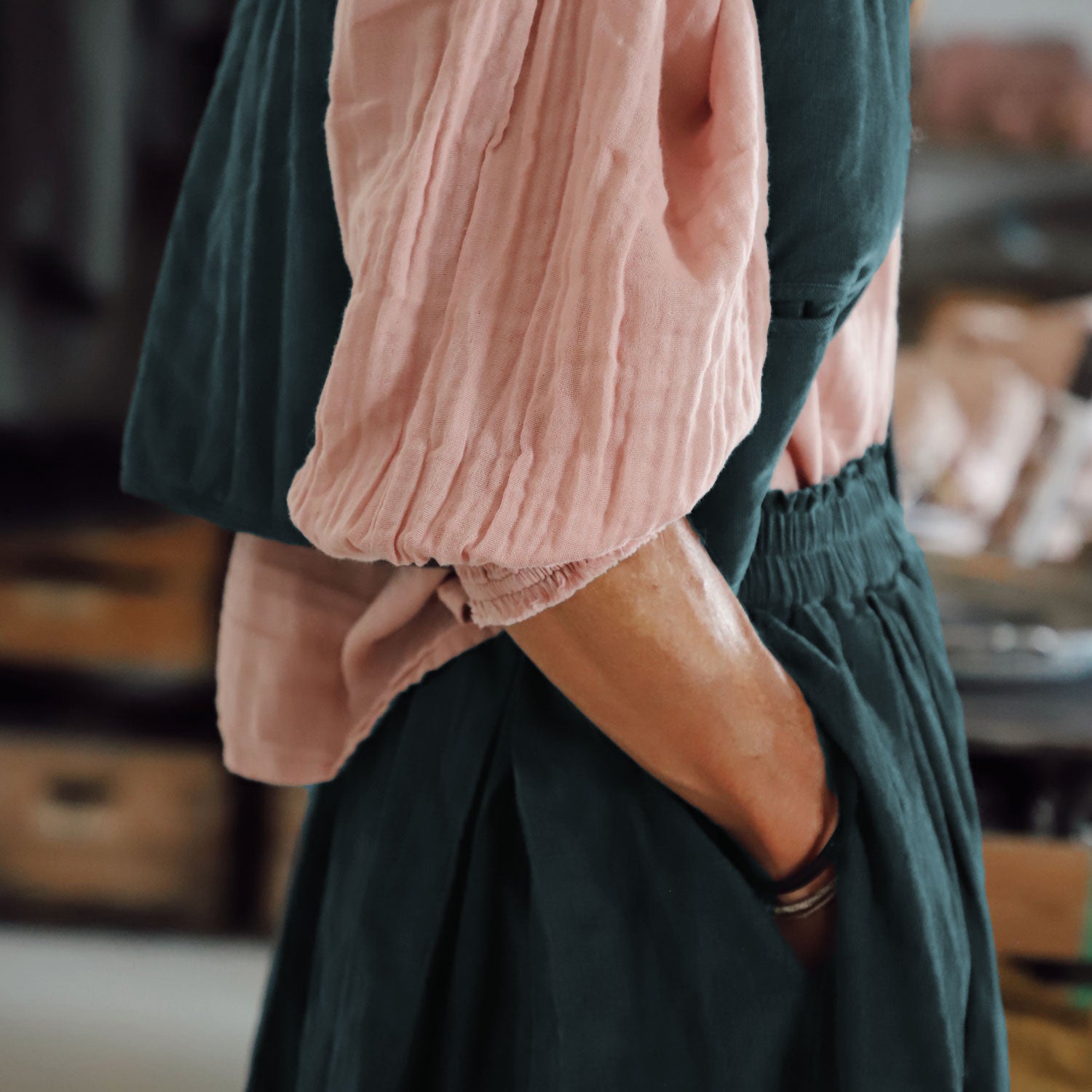 Elisa Skirt - Women - CO Cotton Corduroy - S059 Dark Teal