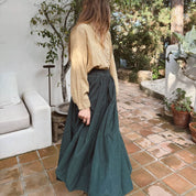 Elisa Skirt - Women - CO Cotton Corduroy - S059 Dark Teal