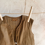 Elisa Vest - Baby  - CO Cotton Corduroy - S057 Coffee Bronze