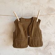 Elisa Vest - Baby  - CO Cotton Corduroy - S057 Coffee Bronze