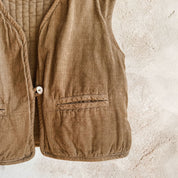 Elisa Vest - Baby  - CO Cotton Corduroy - S057 Coffee Bronze