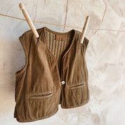 Elisa Vest - Baby  - CO Cotton Corduroy - S057 Coffee Bronze