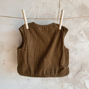 Elisa Vest - Baby  - CO Cotton Corduroy - S057 Coffee Bronze