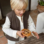 Elisa Vest - Kids - CO Cotton Corduroy - S045 Stone Grey - n°74 E - Shop - 7400000137588