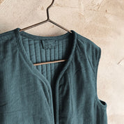 Elisa Vest - Kids - CO Cotton Corduroy - S059 Dark Teal - n°74 E - Shop - 7400000137598