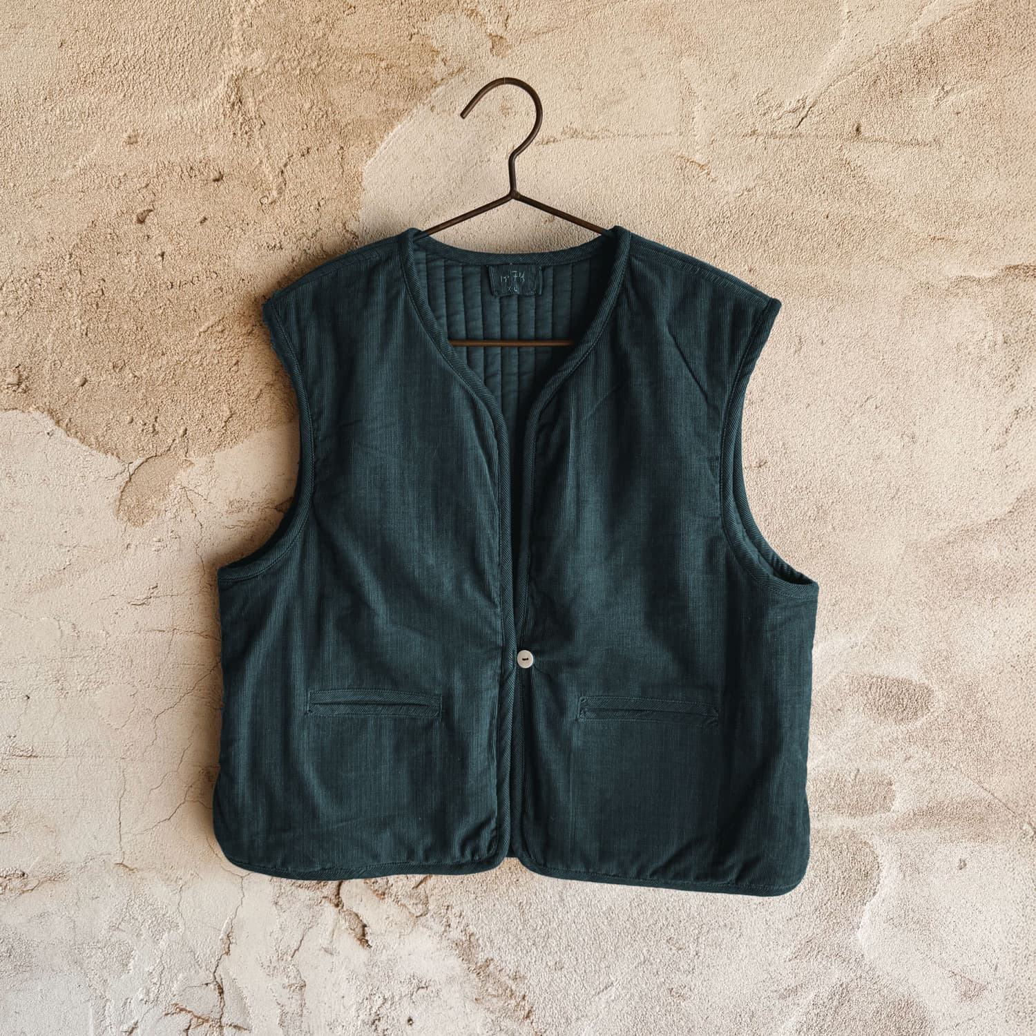 Elisa Vest - Kids - CO Cotton Corduroy - S059 Dark Teal - n°74 E - Shop - 7400000137598