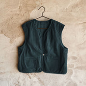 Elisa Vest - Kids - CO Cotton Corduroy - S059 Dark Teal - n°74 E - Shop - 7400000137598