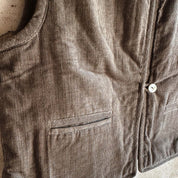 Elisa Vest - Baby  - CO Cotton Corduroy - S045 Stone Grey