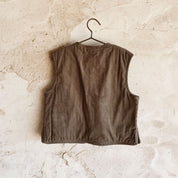 Elisa Vest - Baby  - CO Cotton Corduroy - S045 Stone Grey