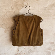 Elisa Vest - Kids  - CO Cotton Corduroy - S057 Coffee Bronze