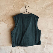 Elisa Vest - Kids  - CO Cotton Corduroy - S059 Dark Teal