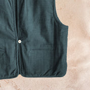 Elisa Vest - Kids  - CO Cotton Corduroy - S059 Dark Teal