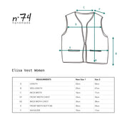 Elisa Vest - Women - CO Cotton Corduroy - S045 Stone Grey - n°74 E - Shop - 7400000137530