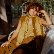 Elisa Vest - Women - CO Cotton Corduroy - S057 Coffee Bronze - n°74 E - Shop - 7400000137532