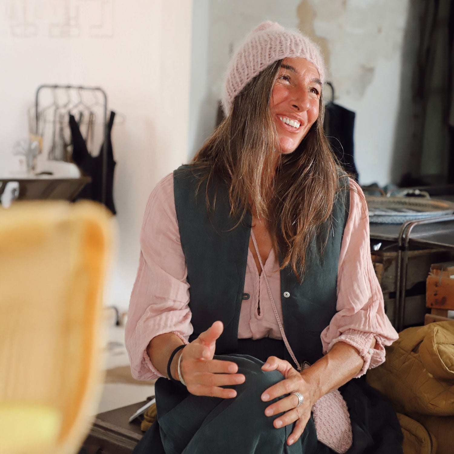 Elisa Vest - Women  - CO Cotton Corduroy - S059 Dark Teal