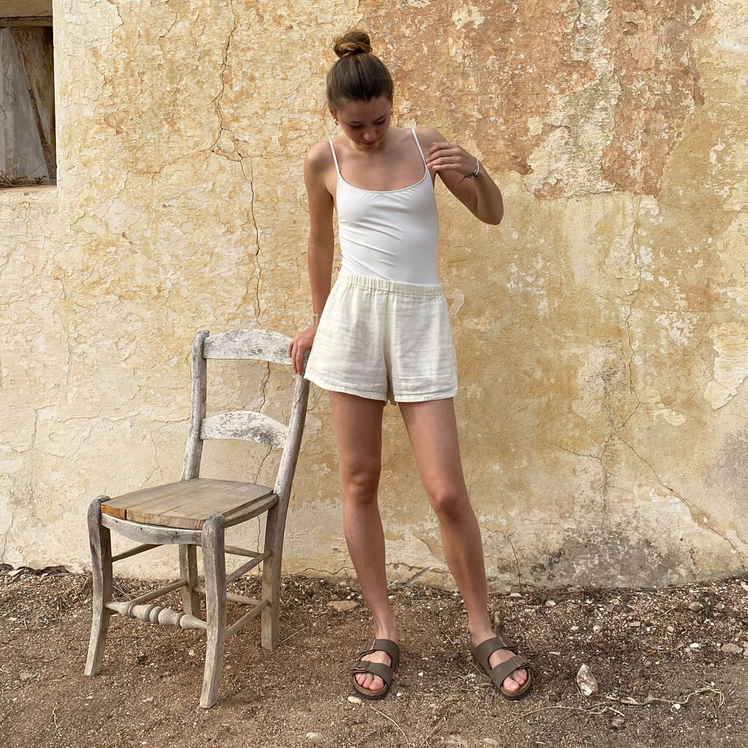 Elka Short Pants - Women - DS Double Saloo - S000 Natural - n°74 E - Shop - 7400000136838