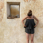 Elka Short Pants - Women - DS Double Saloo - S021 Dark Grey - n°74 E - Shop - 7400000136842