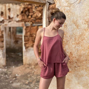 Elka Short Pants - Women - DS Double Saloo - S042 Baobab Rose - n°74 E - Shop - 7400000136846