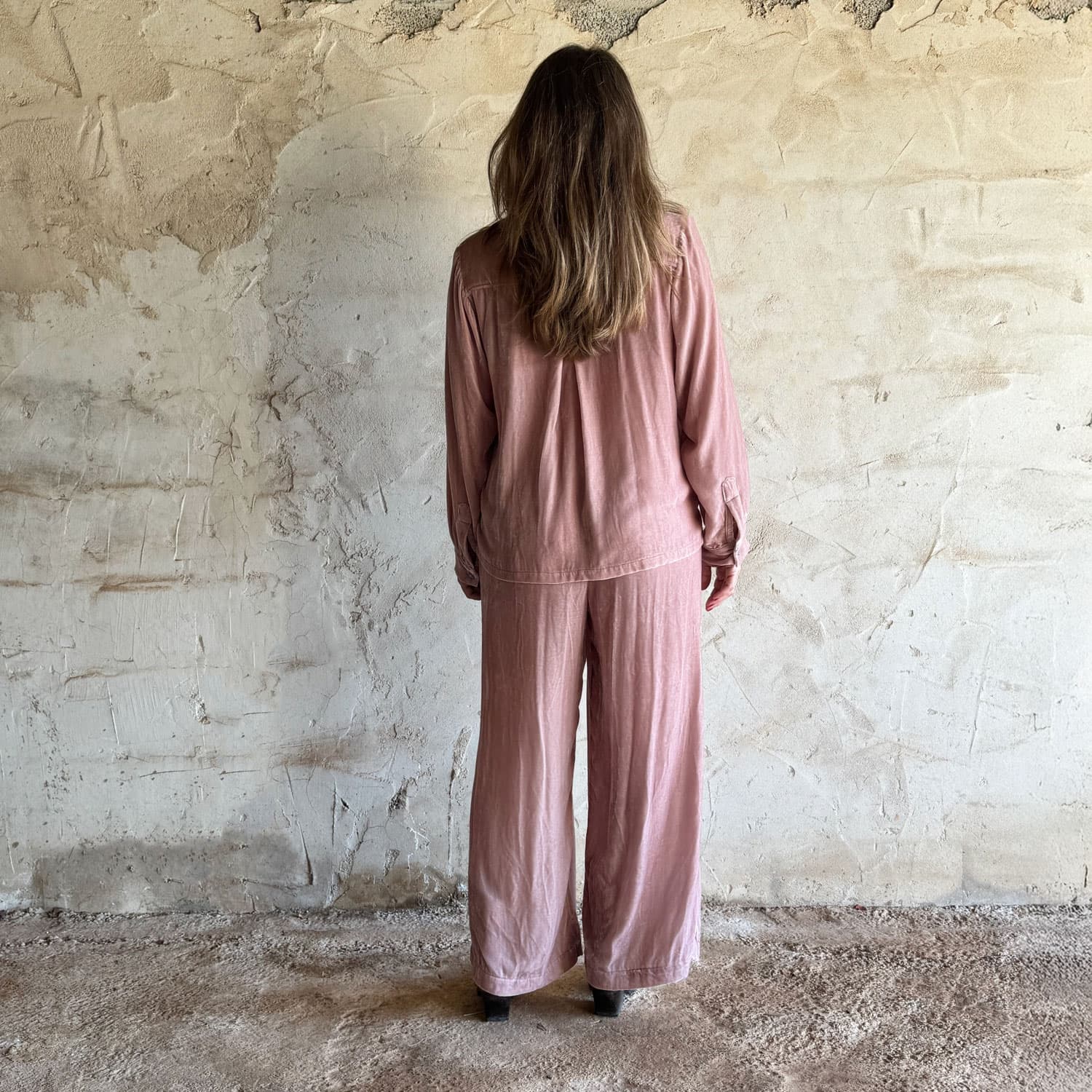 Ella Pants - Women - SV Silk Velvet - S007 Dusty Pink - n°74 E - Shop - 7400000137156