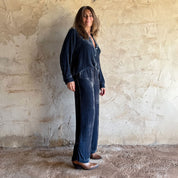 Ella Pants - Women - SV Silk Velvet - S055 Aegean Blue - n°74 E - Shop - 7400000137160