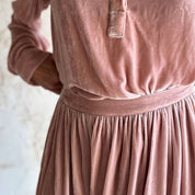 Ella Skirt - Women - SV Silk Velvet - S007 Dusty Pink - n°74 E - Shop - 7400000137168
